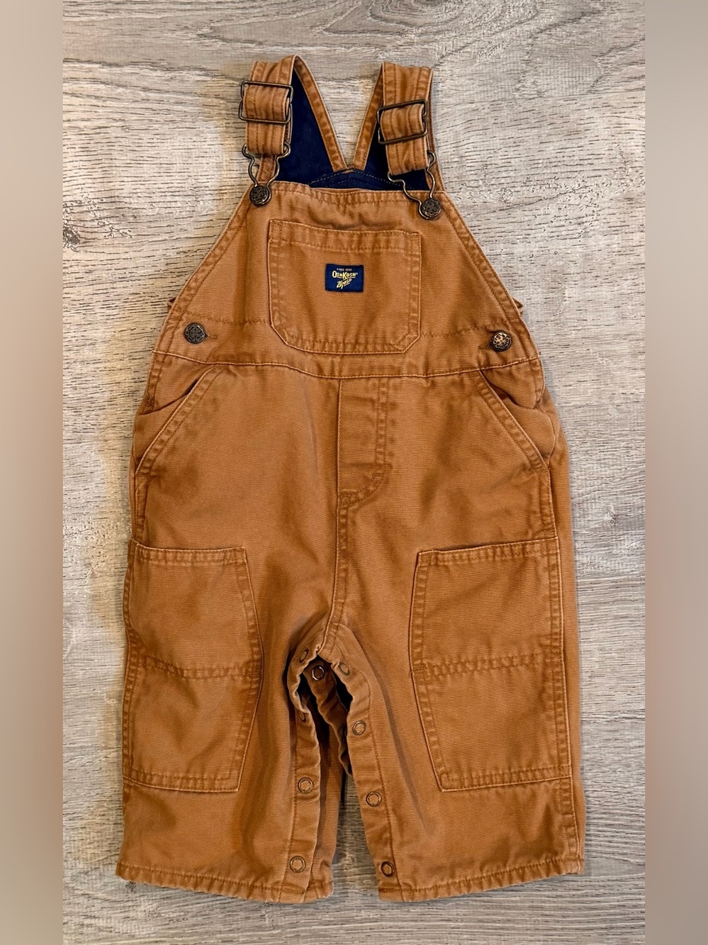 Oshkosh B’gosh Kids' Brown Duck Overalls